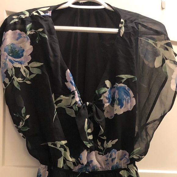 Floral Asymmetrical Dress - Picture 2 of 3